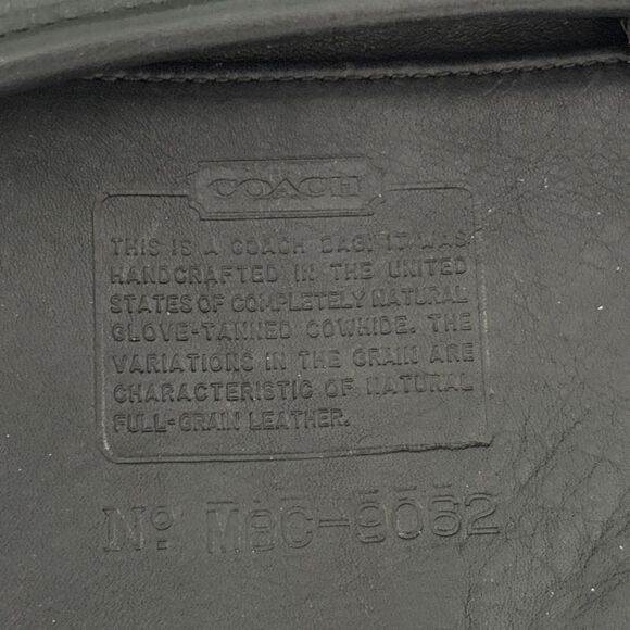 EUC Vintage Coach Mambo Hobo Zip Top Black Leather Crossbody Bag Style 9062 USA - Picture 12 of 15